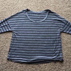 Striped, long-sleeved shirt